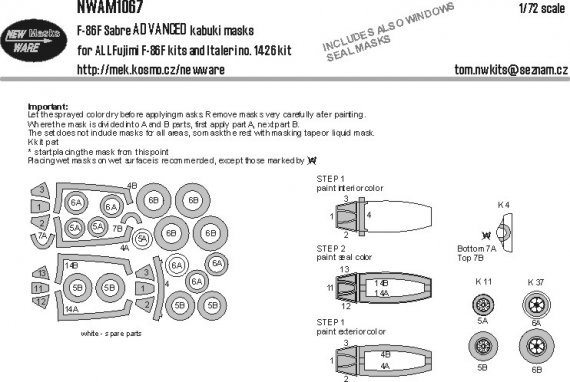 1/72 Mask F-86F Sabre ADVANCED