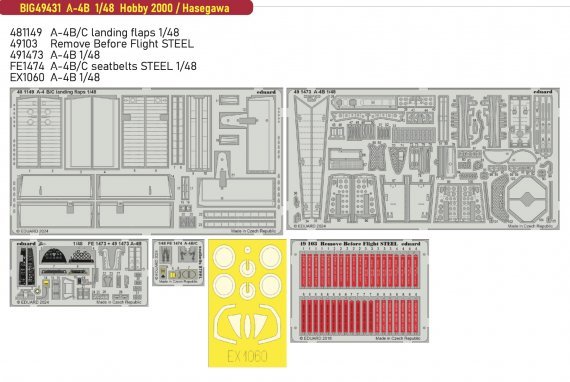1/48 A-4B H.2000/Hasegawa BigEd Set