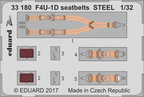 1/32 F4U-1D seatbelts STEEL