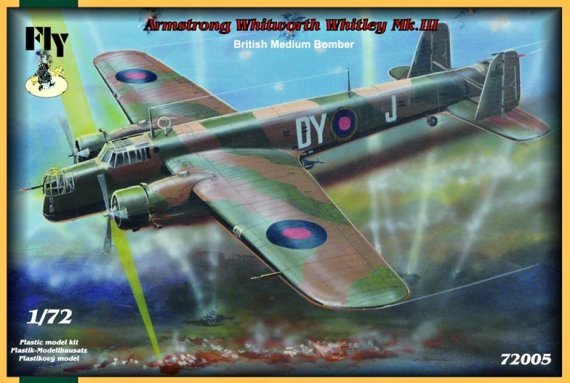 1/72 Armstrong Whitworth Whitley Mk.III (4x camo)