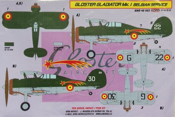 1/48 Gloster Gladiator Mk.I Belgian service