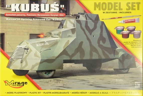 MODEL SET 1/35 KUBUS Armoured Car, Warsaw 1944