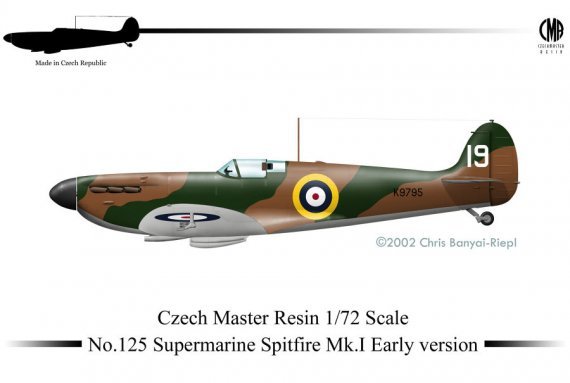 1/72 Spitfire Mk.I Early version