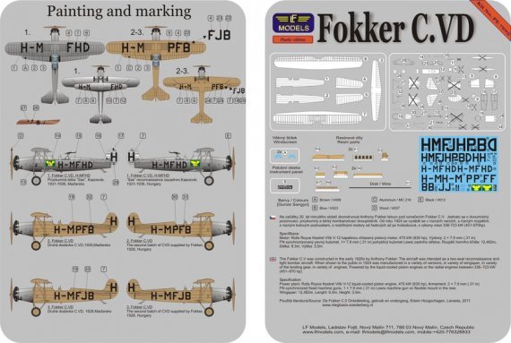 1/72 Fokker C.VD  Hungary