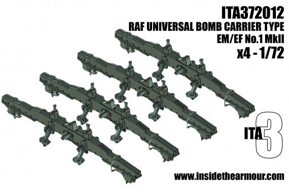 1/72 Raf Universal Bomb Rack Type EM/EF No.1 MkII