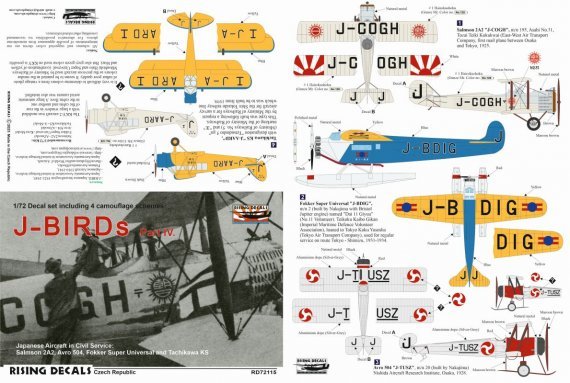 1/72 Decal J-BIRDs  Part IV.