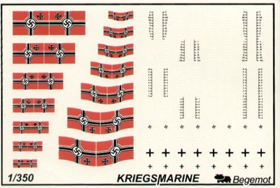 1/350 German Kriegsmarine flags and markings