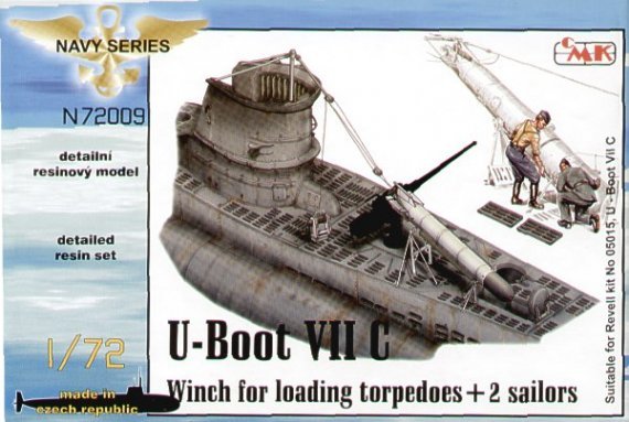 CMK 1/72 Treuil Type VIIc U-Boot chargement torpilles Revell
