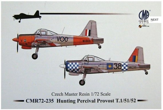 1/72 Hunting Percival Provost T.1/51/52