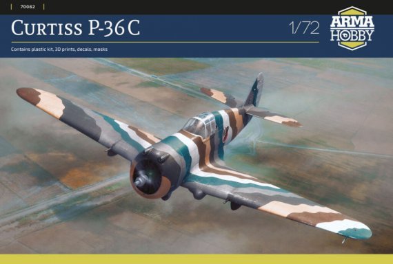 ARMA HOBBY Curtiss P-36C 1/72 Flugzeug Bausatz