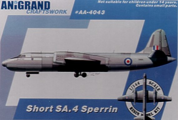 Anigrand 1/144 Short SA.4 Sperrin con bonus