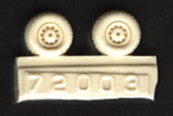 1/72 P-51 Mustang Wheel Set