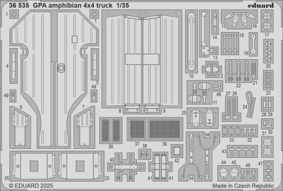 1/35 SET GPA amphibian 4x4 truck for Tamiya