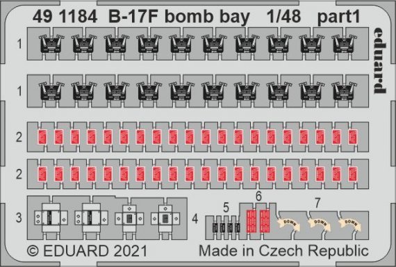 1/48 SET B-17F bomb bay
