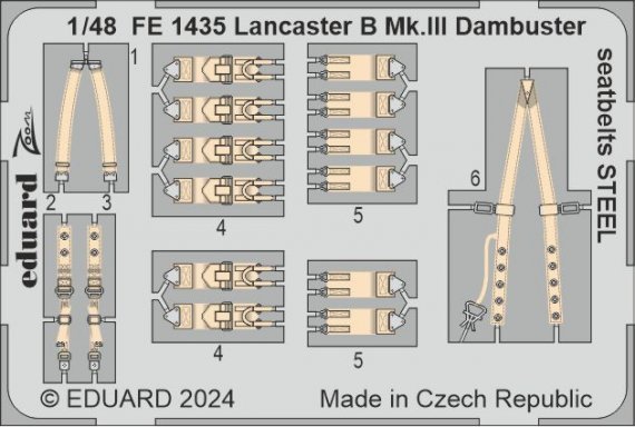 1/35 1/48 Lancaster B Mk.III Dambuster seatbelts