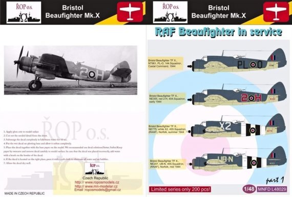 1/48 Bristol Beaufighter Mk.X in RAF service Part 1