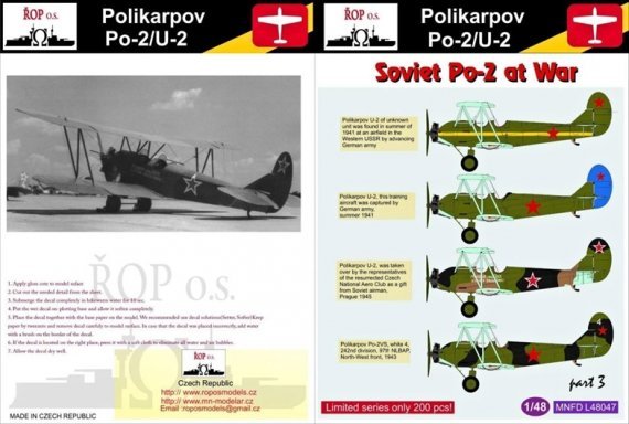1/48 Polikarpov PO-2/U-2  Russian the PO-2 at War Part 3