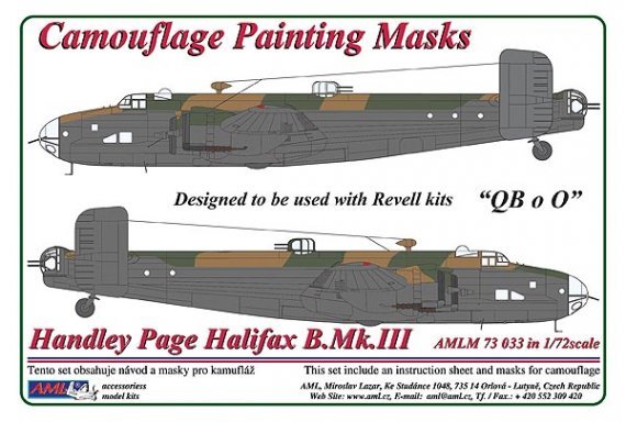 1/72 Handley-Page Halifax B.Mk.III QB o O camouflage pattern