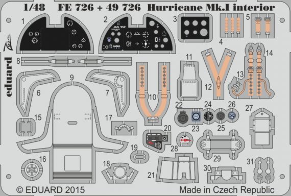 1/48 Hawker Hurricane Mk.I (self adhesive)