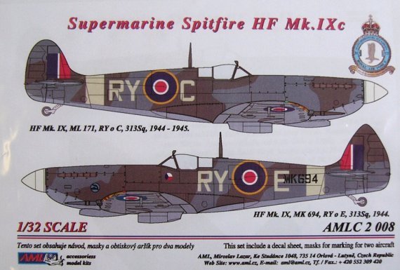 1/32 Masks for S.Spitfire Mk.IXC (RYoC,RYoE)