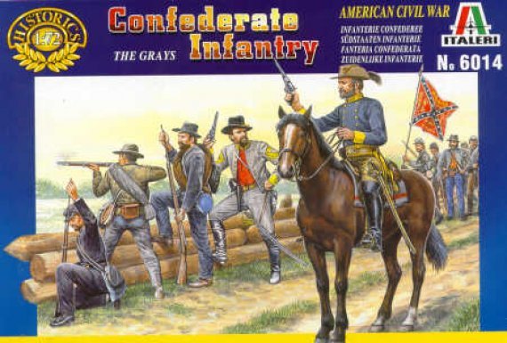 1/72 Confederate Troops 1863