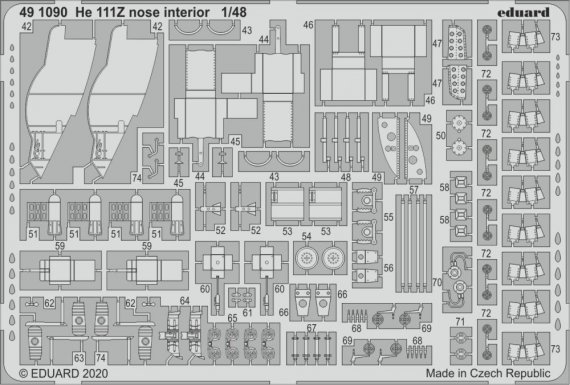 1/48 SET He 111Z nose interior