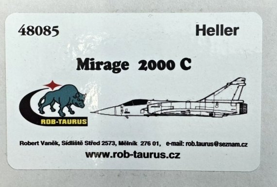 1/48 Vacu Canopy Mirage 2000C for Heller