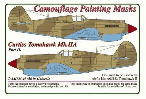 1/32 Camouflage masks Curtiss Tomahawk Mk.IIB Part 2