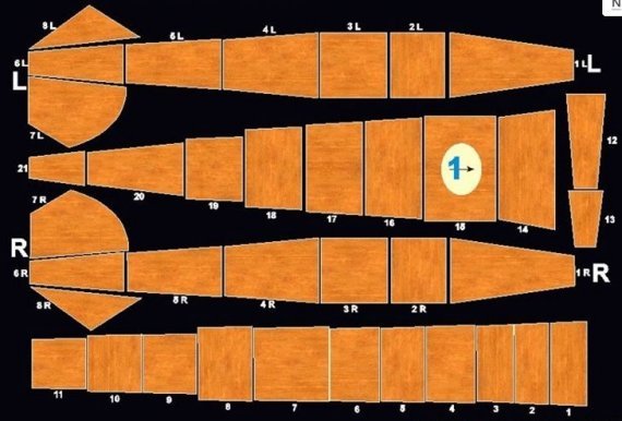 1/48 Decals Alb.D.V/Va Lt.Wood NATURAL (white b.)