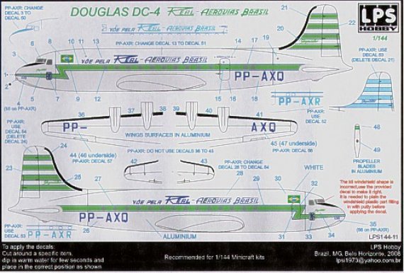 1/144 Douglas DC-4 Real Aerovias Brasil