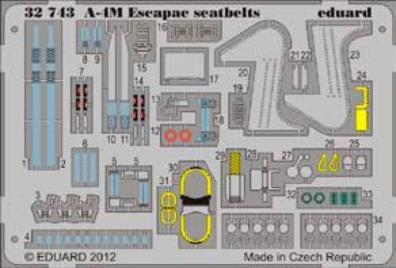 1/32 A-4M Escapac seatbelts (TRUMP)