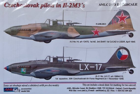 1/32 Decals Czechoslovak pilots in IL-2M3s
