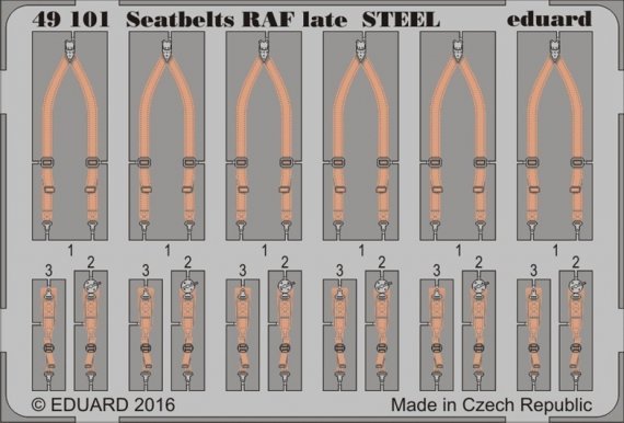 1/48 Seatbelts RAF late STEEL