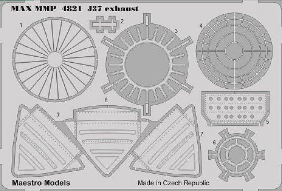 1/48 Saab JA-37 Viggen trust doors set
