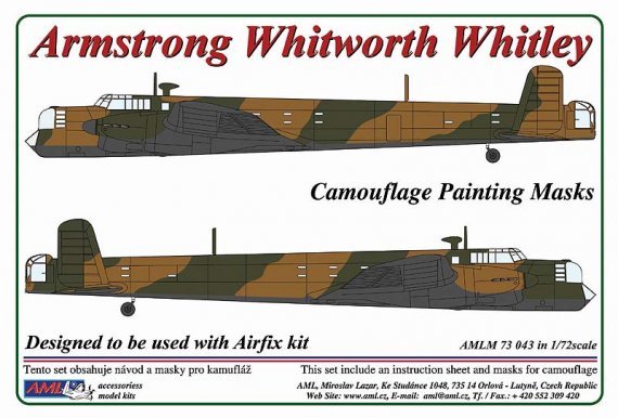 1/72 Camouflage Mask A.W. Whitley Mk.V