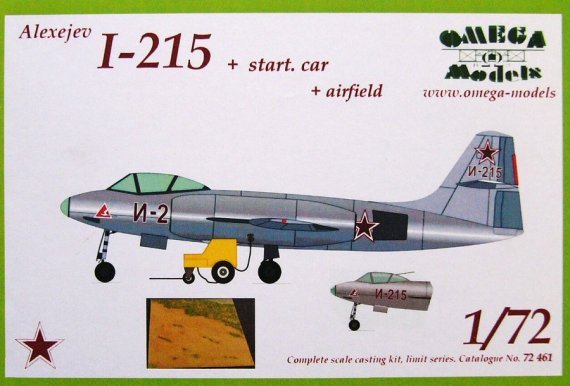 1/72 Alexejev I-215+start.car + airfield (Russia)