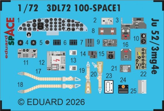 Eduard 1/72 Ju 52/3mg4e pour Airfix