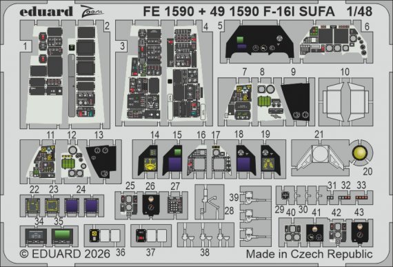 Eduard F-16I Sufa Kinetic Gold Edition 1/48