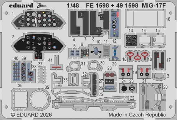 Eduard 1/48 MiG-17F f�r Kinetic