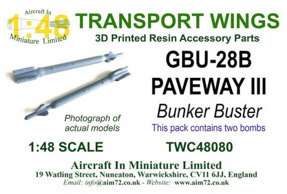 1/48 GBU-28B Paveway III Bunker Buster