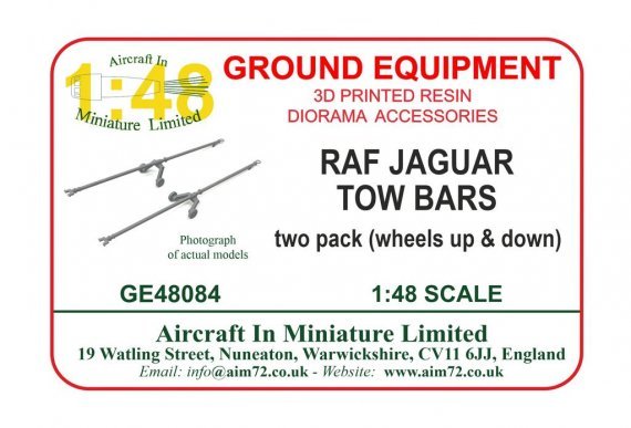 1/48 Sepecat Jaguar tow bars-wheels up & down Airfix & Heller