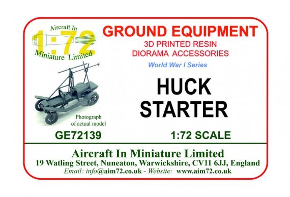 1/72 Huck starter Rfc circa 1918