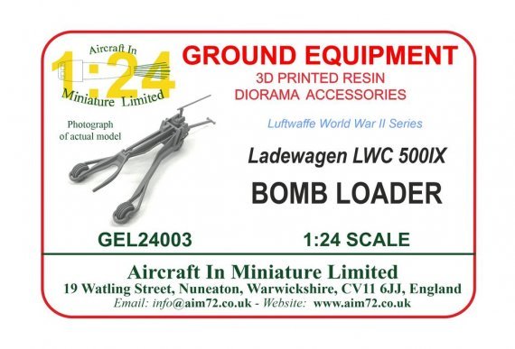 1/24 Ladewagen Lwc 500IX Luftwaffe bomb loader WWII