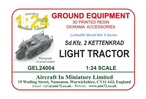 1/24 Kettenkrad tractor for Sd Kfz. 2 Luftwaffe Half-track