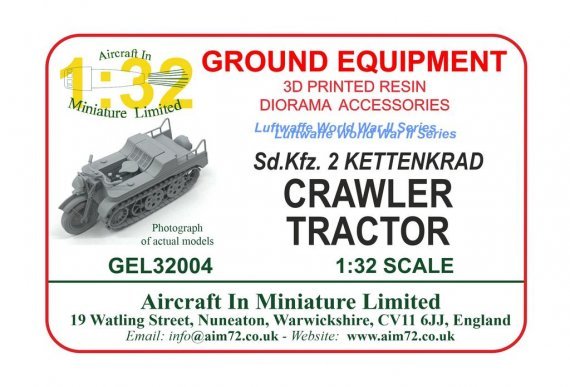 1/32 Kettenkrad Sd Kfz. 2 Luftwaffe Half-track Tractor WWII