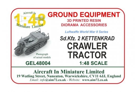 1/48 Kettenkrad Sd Kfz. 2 Luftwaffe Half-track Tractor WWII