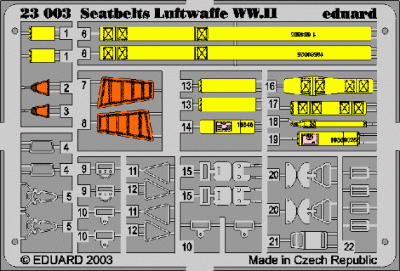 Seatbelts Luftwaffe WWII 1/24