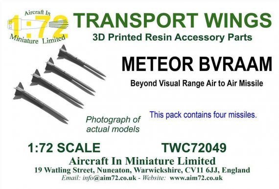 1/72 Meteor BVRAAMBeyond Visual Range Air to Air missile