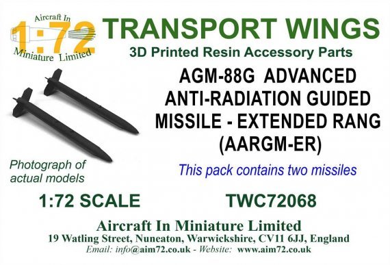 1/72 AGM-88G-ER Adv Anti-Radi Guided Missile