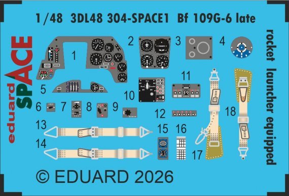Eduard 1/48 Bf 109G-6 late Rocket Launcher